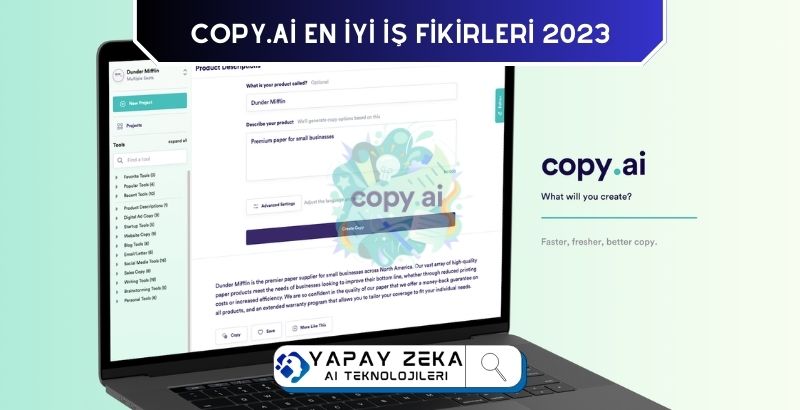 Copy.ai Yapay Zeka ya Sorduk En İyi İş Fikirleri